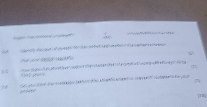 a 
Lngle
d g e e e e 

e anea de te ds t te e d we te een a wey Write 
(2) 
ment is refevent ? Substantiate your 
(2) 
[10]