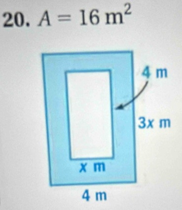 A=16m^2