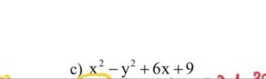 x^2-y^2+6x+9