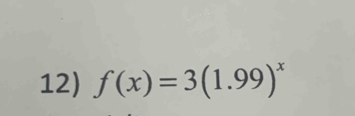 f(x)=3(1.99)^x