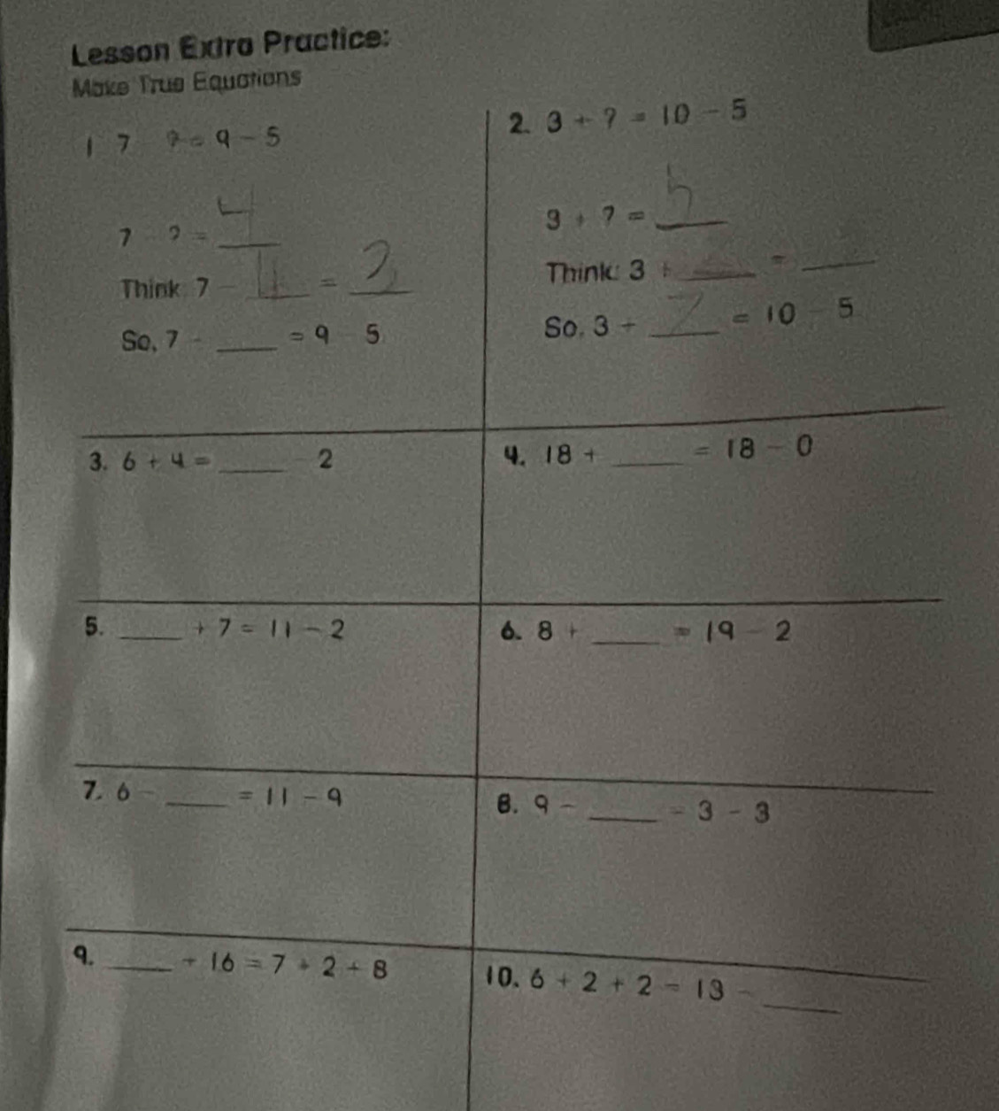 Lesson Extro Practice: