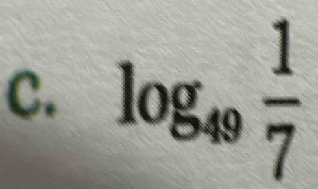 log _49 1/7 