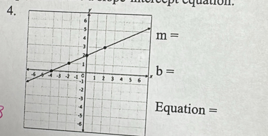 qdtion.
m=
b=
Equation =