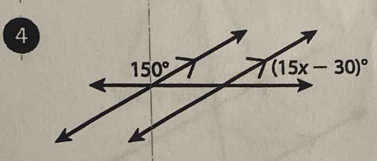 4
150° (15x-30)^circ 