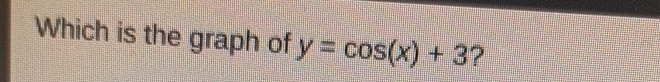 Which is the graph of y=cos (x)+3 ?