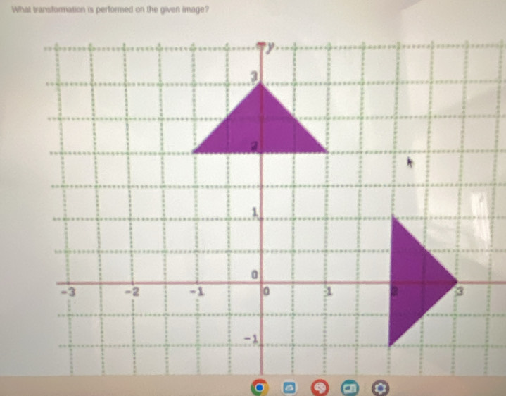 What transformation is performed on the given image?