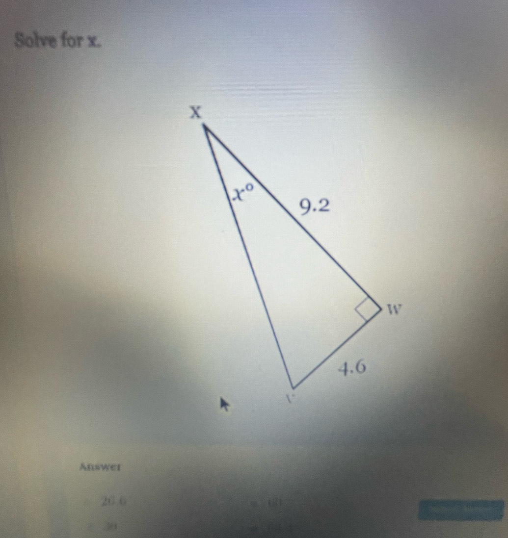 Solve for x.
Answer
26 6