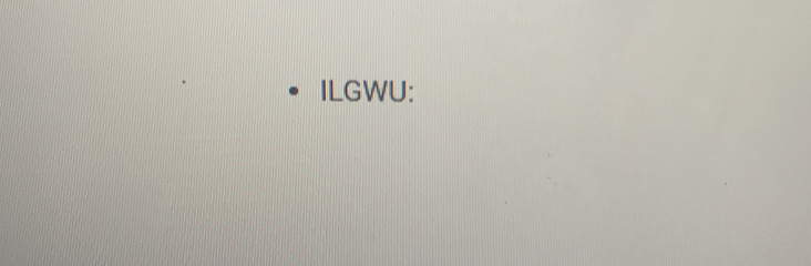 ILGWU: