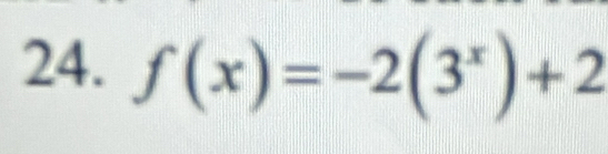 f(x)=-2(3^x)+2