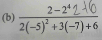 2(−5)² +3(−7)+6