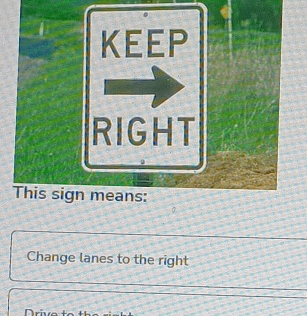 Change lanes to the right