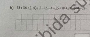 13+36+(-4)+2-16+4-25+10+2 -2)=