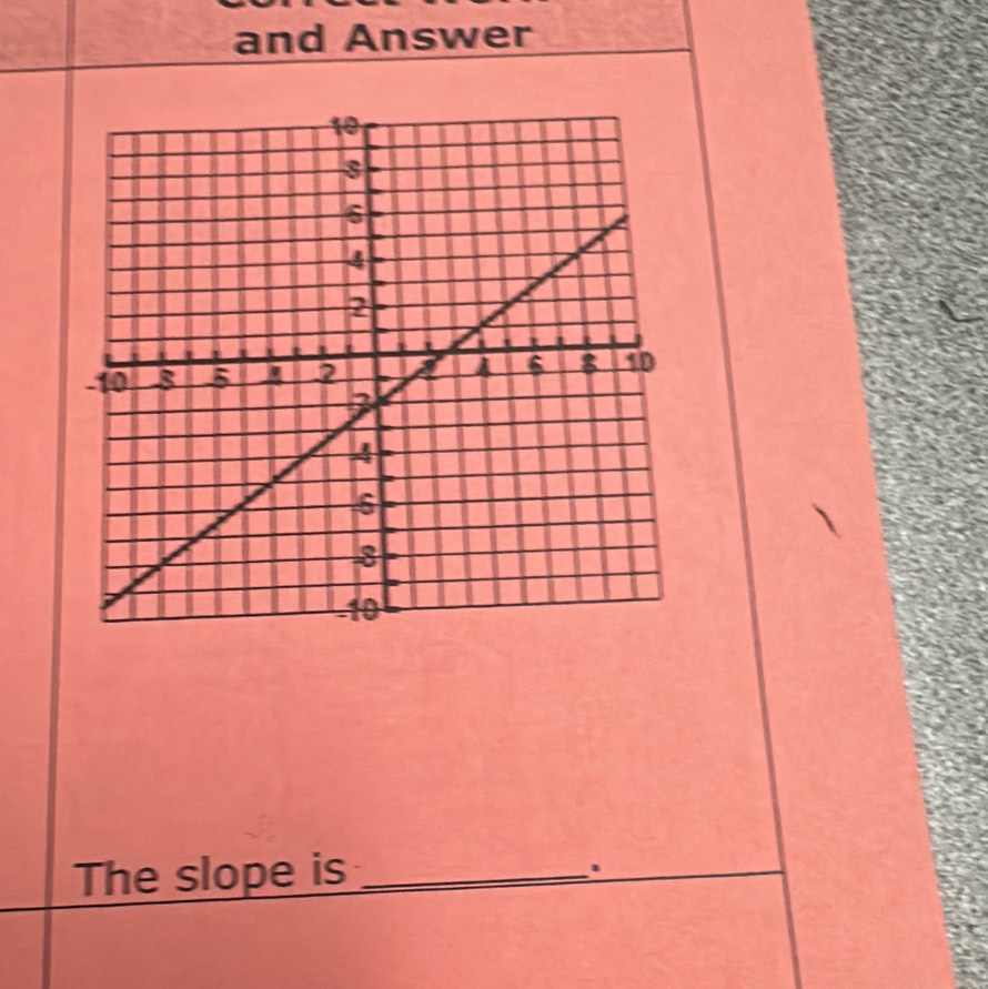 and Answer 
The slope is_ 
.