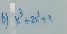 x^3+2x^2+x