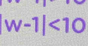 w-1|<10</tex>