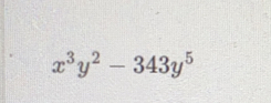 x^3y^2-343y^5