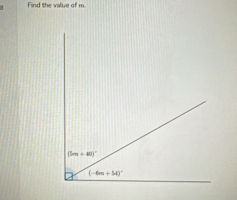 Find the value of m.