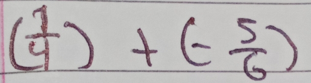 ( 1/4 )+(- 5/6 )