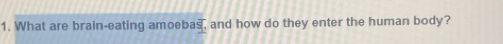 What are brain-eating amoeba overline s and how do they enter the human body ?