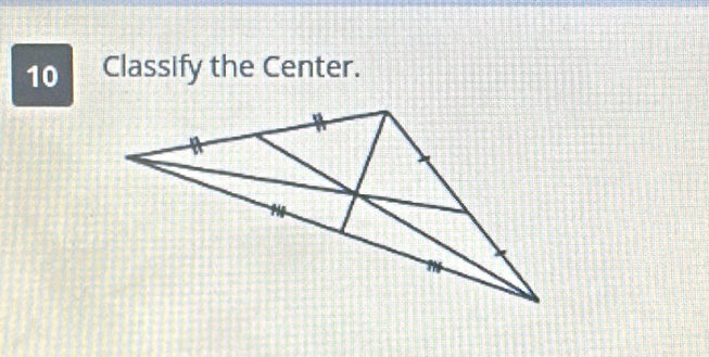 Classify the Center.