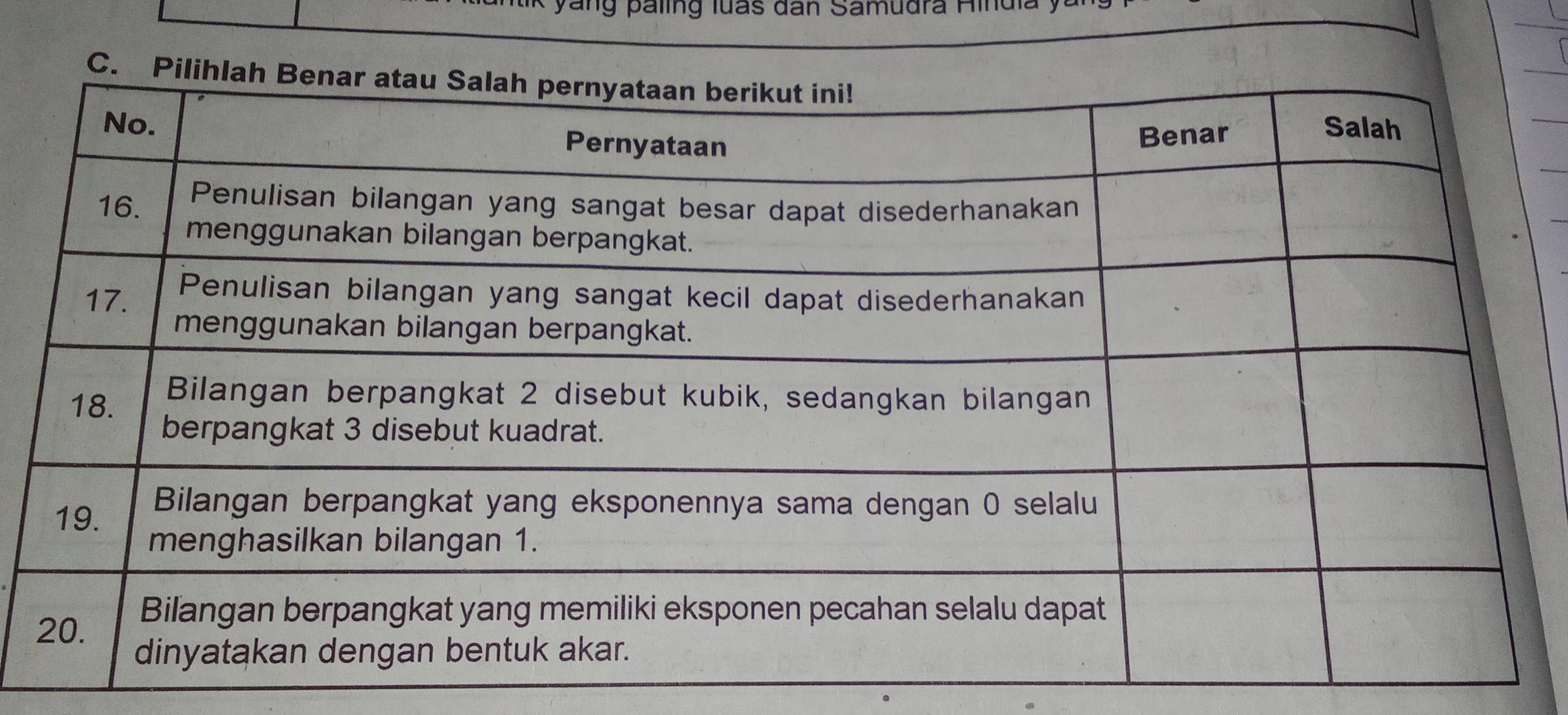 yang paling luas dan Samudra Hindia