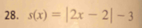 s(x)=|2x-2|-3