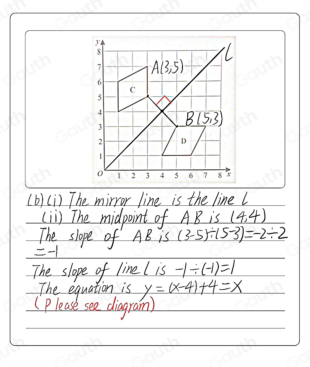 Solved: Here are two parallelograms on a coordinate grid. Parallelogram ...