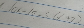 10x-10=5(x+2)