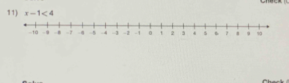 x-1<4</tex> 
Che