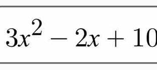 3x^2-2x+10