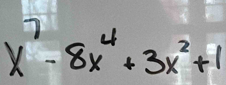 x^7-8x^4+3x^2+1