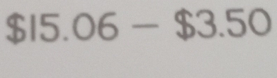 $15.06-$3.50