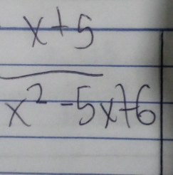  (x+5)/x^2-5x+6 