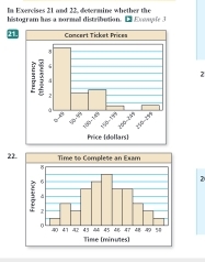 In Exercises 21 and 22, determine whether the 
histogram has a normal distribution. □ Exoopfe 3 
22