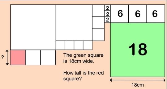 square?
18cm