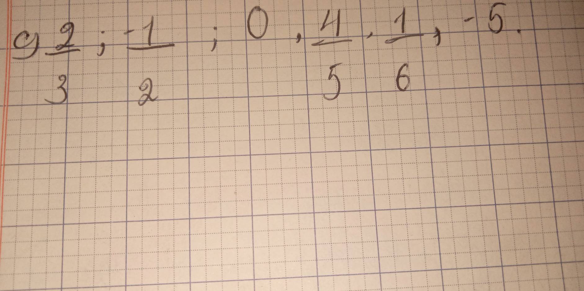 9  2/3 ,; frac -12, 4/5 ,  1/6 ,-5.