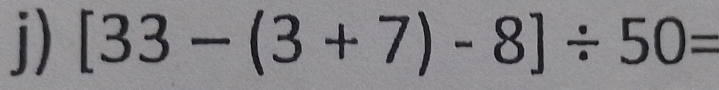 [33-(3+7)-8]/ 50=