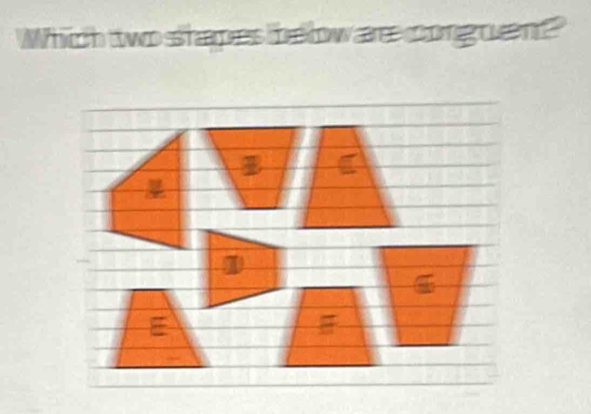 Which two shapes t elow are coomg ont?"