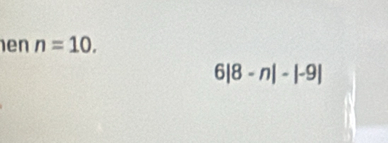 en n=10.
6|8-n|-|-9|