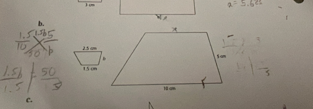 a=5.625
 (1.5)/10 * frac 1510frac 10
 (1.5b)/1.5 = 50/3 
s