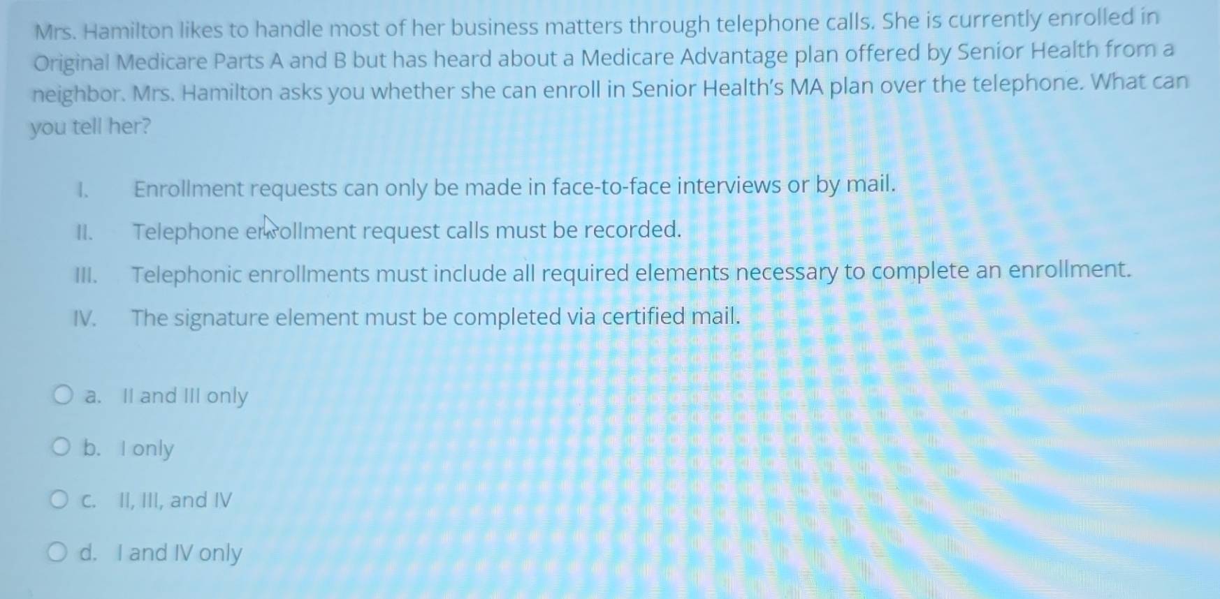 Solved: Mrs. Hamilton likes to handle most of her business matters ...