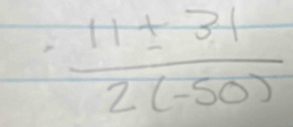  11± 31/2(-50) 