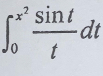 ∈t _0^((x^2)) sin t/t dt