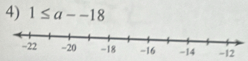 1≤ a--18