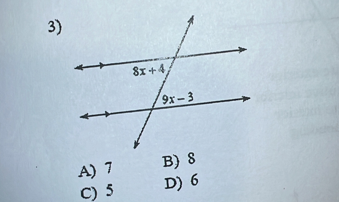 A) 7
B) 8
C) 5
D) 6