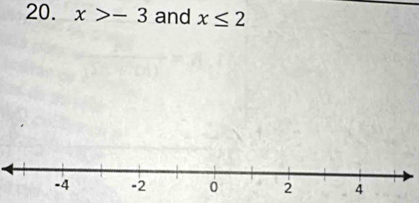 x>-3 and x≤ 2