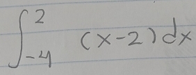 ∈t _(-4)^2(x-2)dx