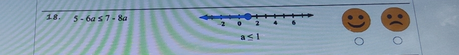 5-6a≤ 7-8a
a≤ 1