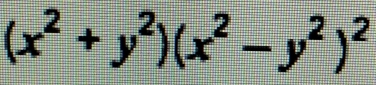 (x^2+y^2)(x^2-y^2)^2