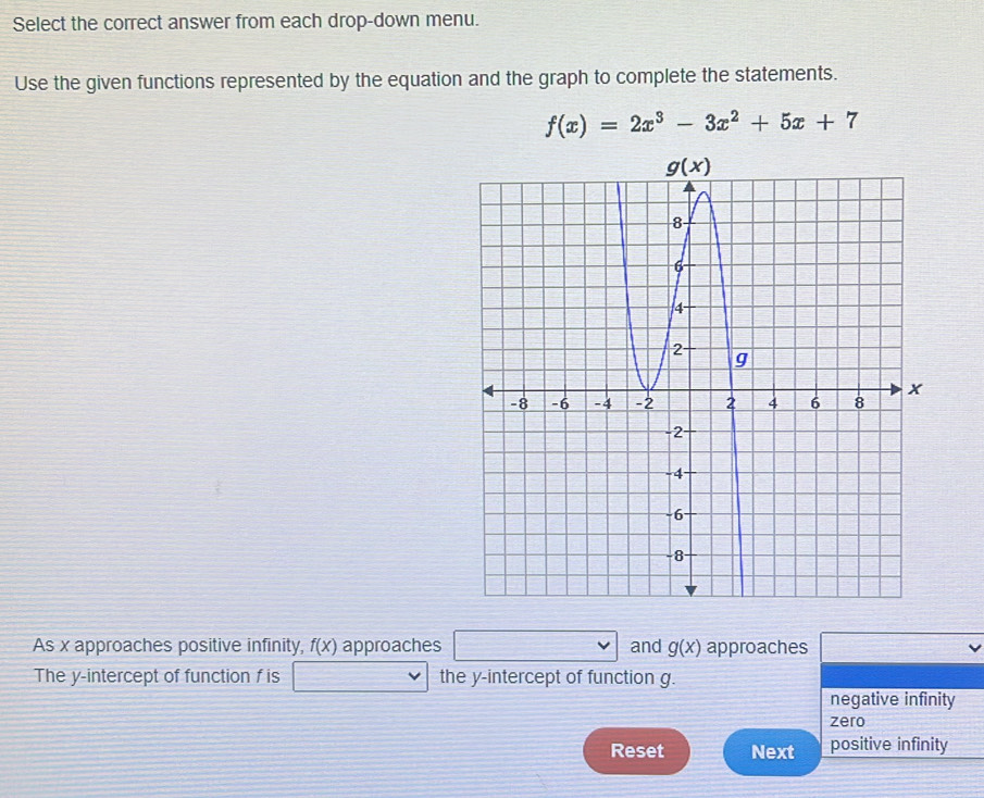 Solved: Select the correct answer from each drop-down menu. Use the ...